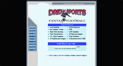Desktop Screenshot of dreamsports.com